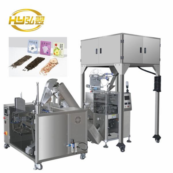 The HY-TP90X + HY100 Triangle Inner and Outer Bag Packing Machine